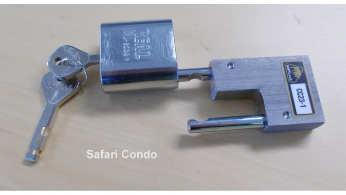 Verrou d′attelage de remorque - 6.4 mm (1/4″) - Laiton - 2 clés