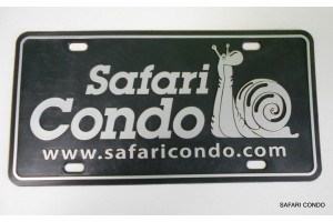 Plaque d'immatriculation /Safari Condo                                                                 