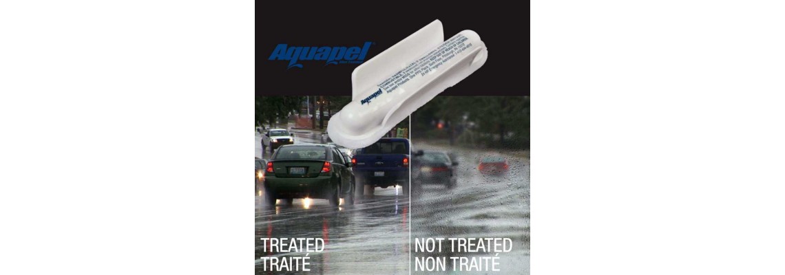 Aquapel rain repellant treatment  road, winter, water, windshield